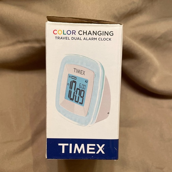 Brand New Timex Color Changing Travel Dual Alarm Clock! - Picture 5 of 6